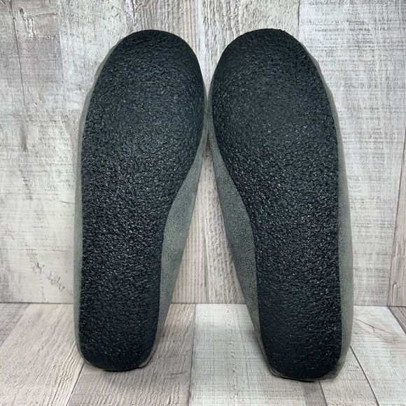 Minnetonka Women's Cally Slipper Moccasins Suede Lined Fur Slip On Gray Size 7 - Picture 11 of 12